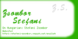 zsombor stefani business card